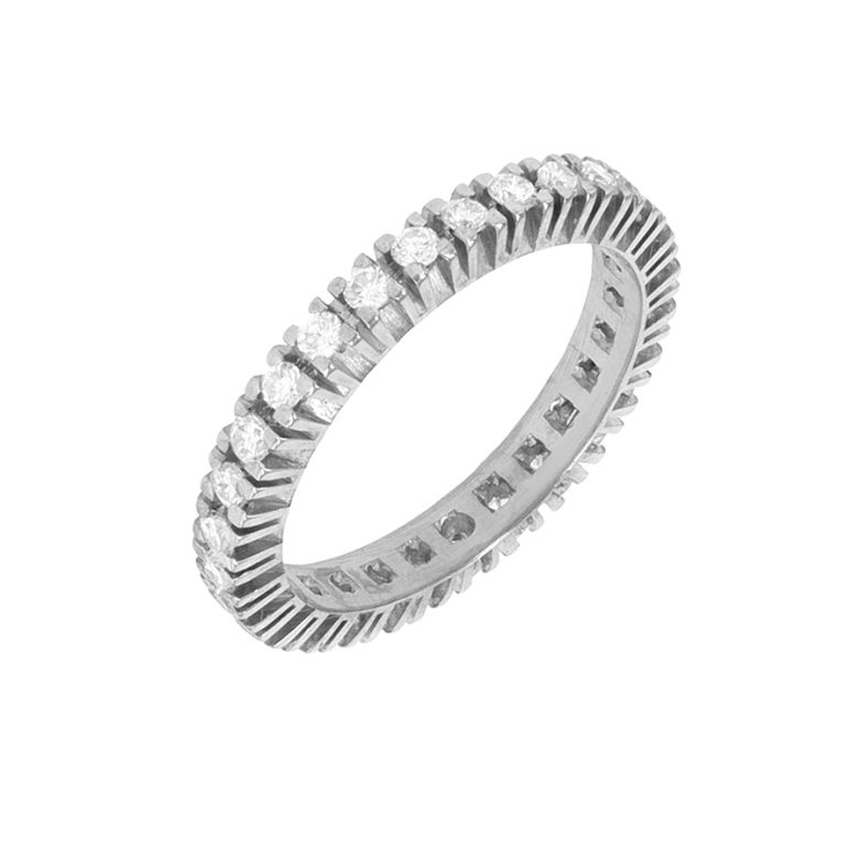 Alliance tour complet diamants 0.56 carat or blanc 2.51g Comme neuf -  reconditionné disponible sur Gemme Les Bijoux